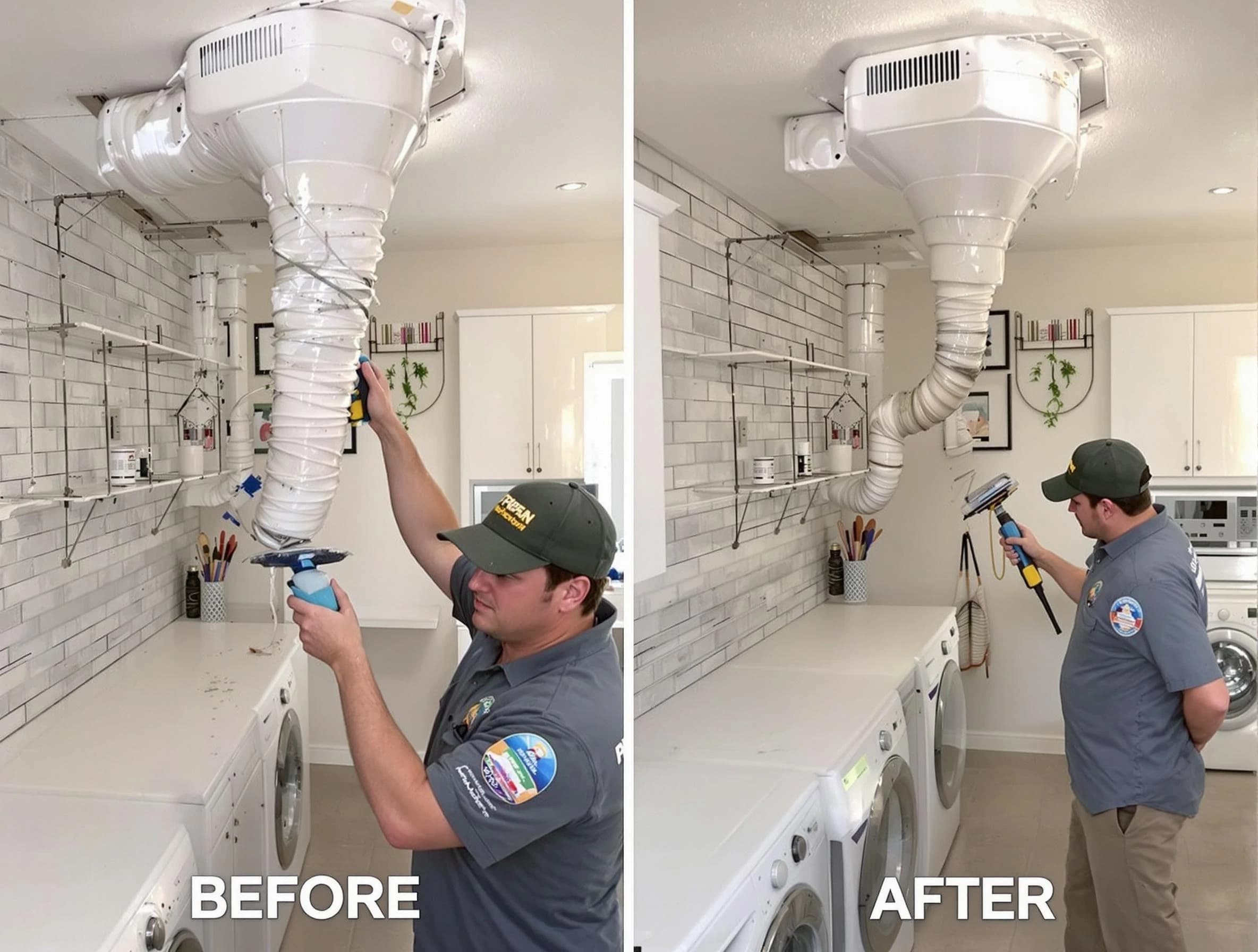 Professional dryer exhaust vent cleaning by Quincy Dryer Vent Cleaning in Quincy