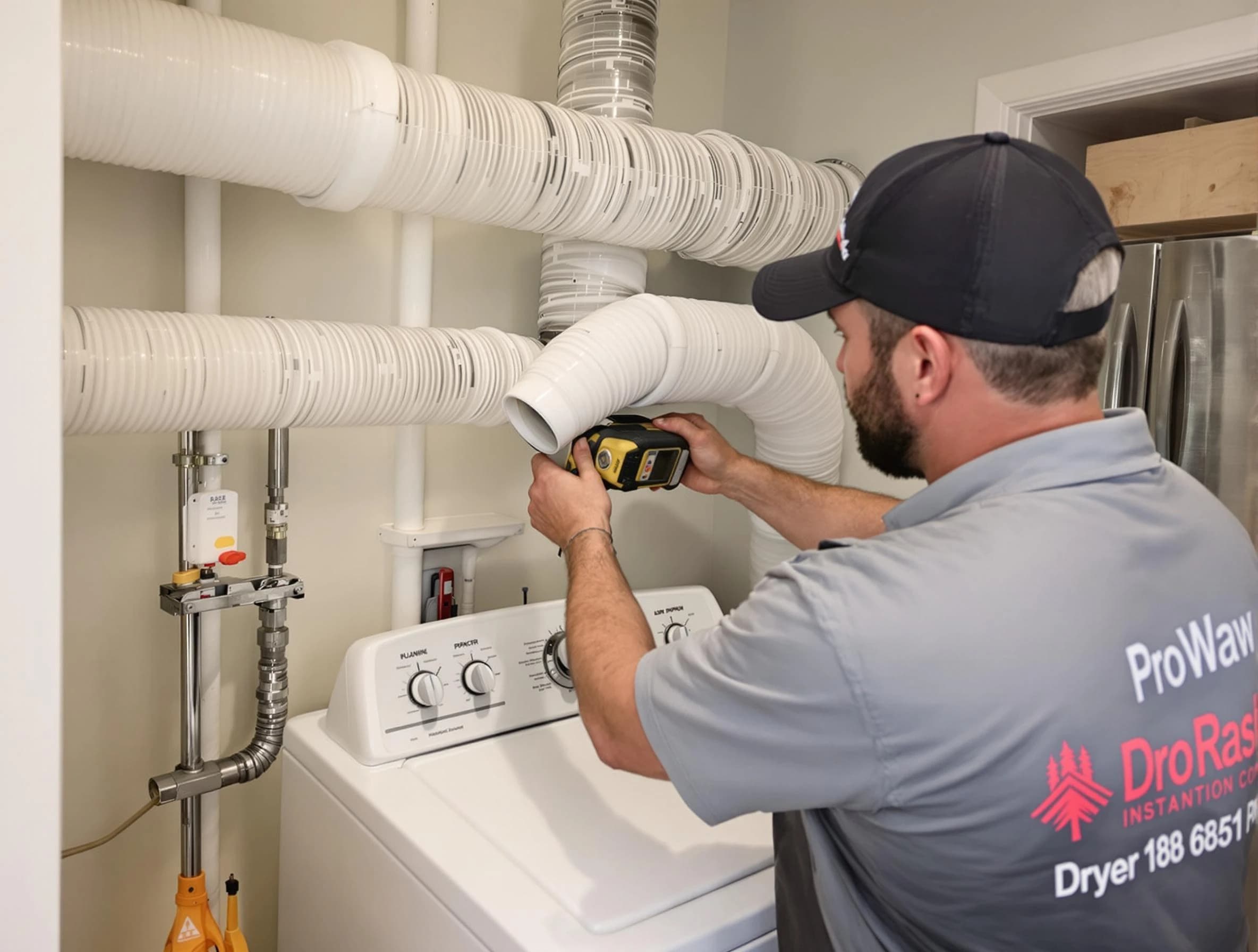 Professional dryer vent hose installation by Quincy Dryer Vent Cleaning in Quincy