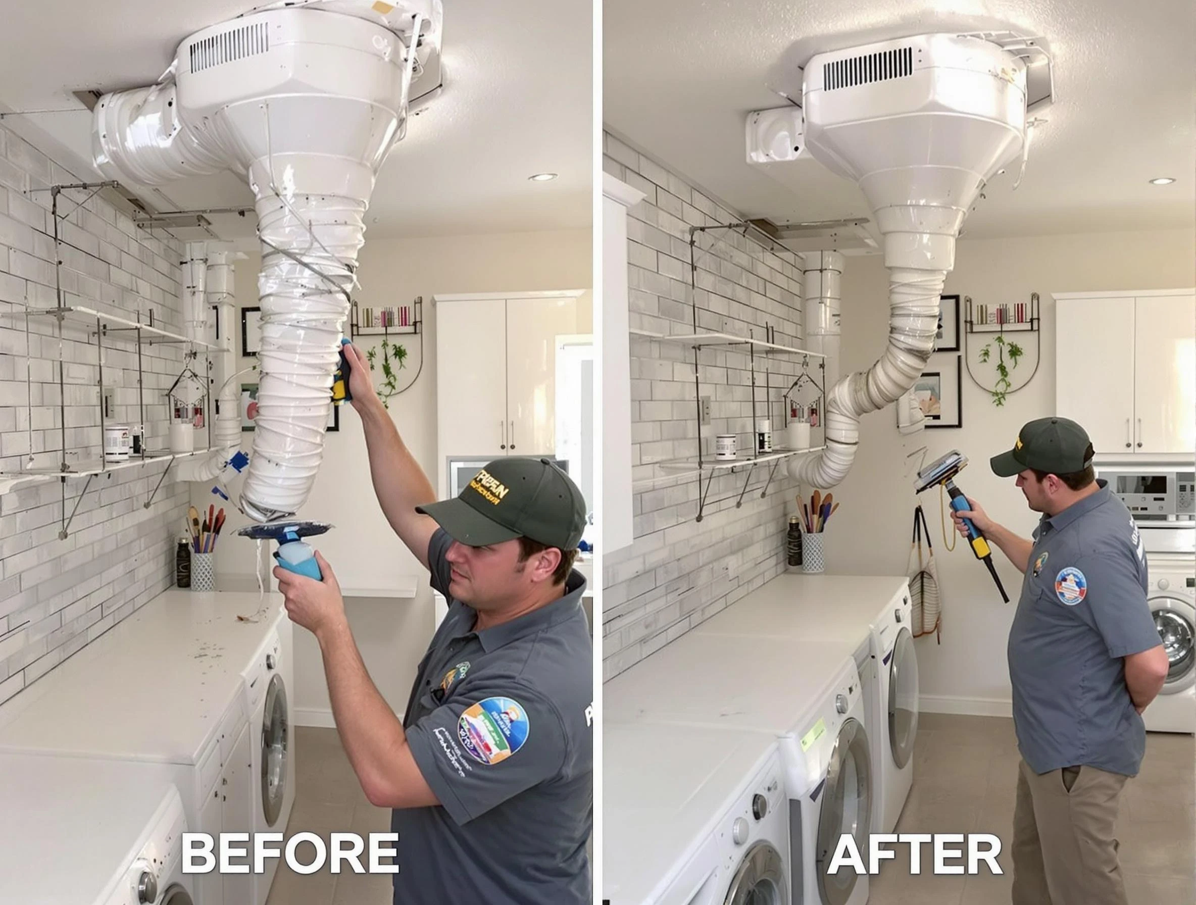 Professional dryer exhaust vent cleaning by Quincy Dryer Vent Cleaning in Quincy